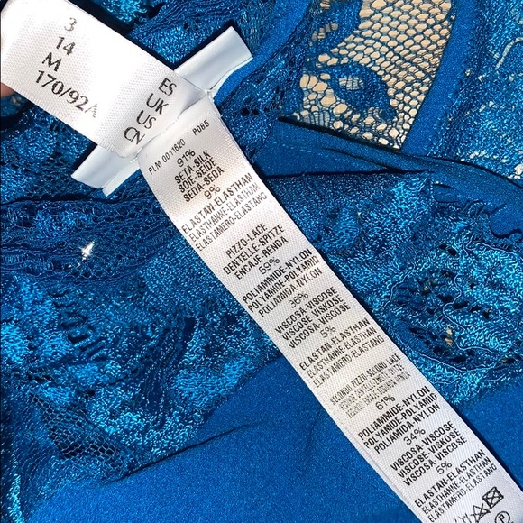 LA PERLA Desert Rose Leavers lace&silk chemiseNWOT - Picture 9 of 10